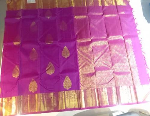 ARNI SILK HALF FINE ZARI SAREE WITH BLOUSE